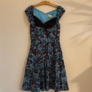 Lindy Bop Ophelia Retro Rockabilly Sleeveless Dress
